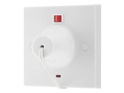 PULL CORD SWITCH DP & NEON 45AMP BG