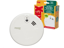 MAINS SMOKE ALARM KF20 KIDDE FIREX WITH BACK-UP BATTERY