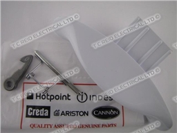 DOOR HANDLE KIT WHITE ARISTON, CREDA, HOTPOINT, INDESIT