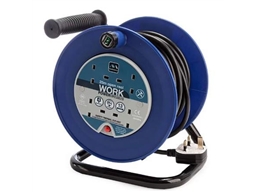 EXTENSION REEL 25m 13AMP 4xSOCKET ON STAND MASTERPLUG