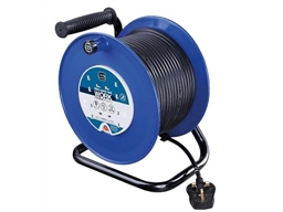 EXTENSION REEL 50m 13AMP 4xSOCKET ON STAND MASTERPLUG