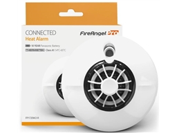 WIRELESS INTERLINKED HEAT ALARM 10 YEAR LIFE-TIME BATTERY FIRE ANGEL PRO CONNECTED