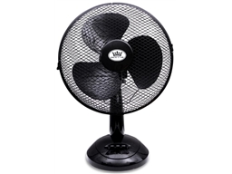 FAN 12" DESK 3 SPEED OSCILLATING BLACK