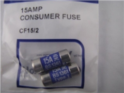 15AMP CARTRIDGE FUSES PK2