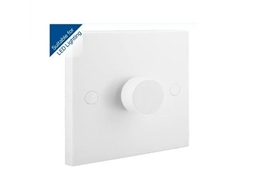 DIMMER SWITCH WHITE 1 GANG 2 WAY 400W SUITABLE FOR LED & CFL LIGHTING