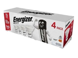 ENERGIZER LED GU10 4K COOL WHITE 5W 375LM PK4 