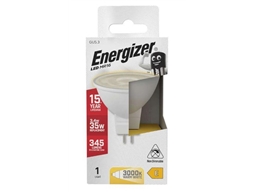 ENERGIZER LED MR16 12V 3K 3.4W 345LM WARM WHITE