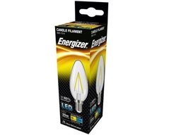 ENERGIZER FILAMENT LED CLEAR CANDLE SES E14 27K WARM WHITE 2.4W 250LM