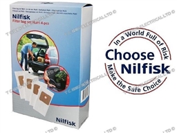 GENUINE NILFISK MULTI 20 & 30 VAC BAGS PK4