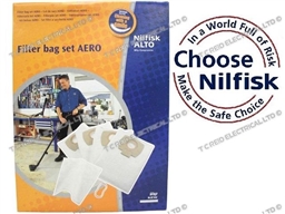 GENUINE NILFISK AERO VAC BAGS & FILTER PK4