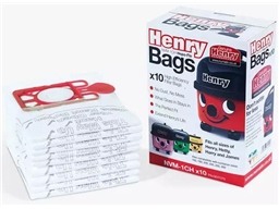 GENUINE NUMATIC HENRY HETTY VAC BAGS  NVM-1CH HEPA-FLO PK10X8 = 80 BAGS **TRADE BULK BUY**