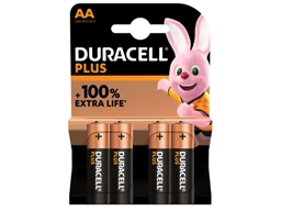 DURACELL PLUS 100 AA BATTERY PK4