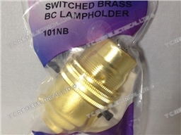 BRASS PUSH-BAR LAMPHOLDER PK1