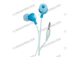 BLUE EARPHONES 3.5MM 1.2 MTR LEAD