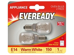 PYGMY OVEN LAMP 25W SES E14 CLEAR BLISTER PK2X10