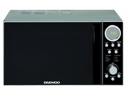 DAEWOO MICROWAVE BLACK & SILVER 20L 700W DIGITAL 