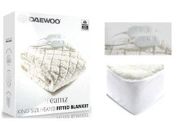 KING SIZE FLEECE FITTED ELECTRIC BLANKET DAEWOO