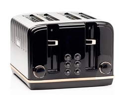 HADEN SALCOMBE 4 SLICE TOASTER BLACK & COPPER 191168 