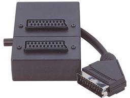 LEAD SCART 2 GANG EXTENSION SOCKET