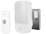 WIRELESS DOOR BELL MAINS PLUG-IN TYPE WHITE WITH NIGHT LIGHT