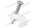 CABLE CLIP FOR FIG8, BELL & SPEAKER WIRE WHITE