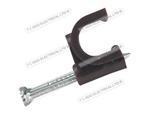 CABLE CLIP 7-9mm BROWN CO-AX