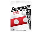 BATTERY CR2032 ENERGIZER 3V 220mAh LITHIUM PK2