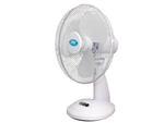 FAN 12" DESK 3 SPEED OSCILLATING WHITE