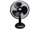 FAN 12" DESK 3 SPEED OSCILLATING BLACK