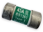 45AMP CARTRIDGE FUSES BS1361 PK1