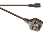 MAINS LEAD FIG8 c/w 13 AMP PLUG PK1