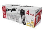 ENERGIZER DIMMABLE LED GU10 3K WARM WHITE 3.6W = 50W 345LM PK4