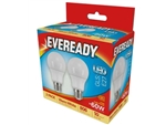 EVEREADY LED GLS ES E27 3K Warm White 8W = 60W 806LM PK2 X 6 S15303