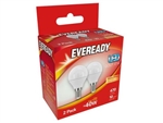 EVEREADY LED GOLF BALL SES E14 3K WARM WHITE 5W = 40W 470LM PK2 X 6 S15295