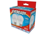 EVEREADY LED GLS BC B22 65K DAY LIGHT 8W = 60W 820LM PK2 X 6 S15302