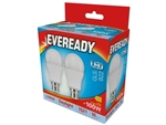 BULBS LAMPS LIGHTS WATT  EVEREADY LED GLS BC B22 65K DAY LIGHT 13W 1560LM = 100W PK2 X 6