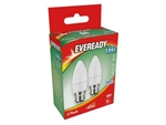 EVEREADY LED CANDLE BC B22 65K DAY LIGHT 5W = 40W 480LM PK2 X 6 S15298