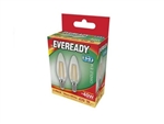 EVEREADY FILAMENT LED CANDLE SES E14 27K WARM WHITE 4W = 40W 470LM PK2 X 6 S17397