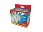 EVEREADY FILAMENT LED GLS BC B22 27K WARM WHITE 6.5W = 60W 470LM PK2 X 6 S17401