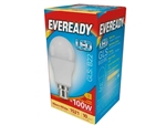 EVEBULBS LAMPS LIGHTS WATT  READY LED GLS BC B22 3K WARM WHITE 13.8W 1521LM = 100W PK5