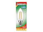 EVEREADY FILAMENT LED CANDLE SES E14 27K WARM WHITE 4W = 40W 470LM PK5 S15478