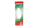 EVEREADY LED CANDLE BC B22 4K COOL WHITE 6W = 40W 480LM PK5 S14322