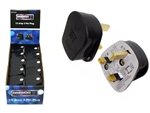 13 AMP BLACK PLUG TOP PK20