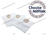 GENUINE NILFISK CV VACUUM BAG SMALL PK3