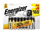 ENERGIZER ALKALINE POWER AA BATTERY PK8 x12 CARDS