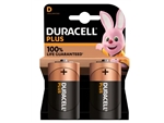 DURACELL PLUS POWER 100 D BATTERY PK2