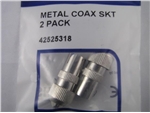 FEMALE CO-AX PLUG METAL PK2