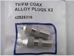 MALE CO-AX PLUG METAL PK2