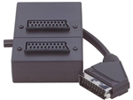 LEAD SCART 2 GANG EXTENSION SOCKET