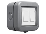 WEATHERPROOF 2 GANG SWITCH IP55